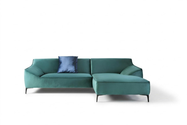 Design corner sofa L-shape modern sofas fabric textile couch landscape sofa velvet