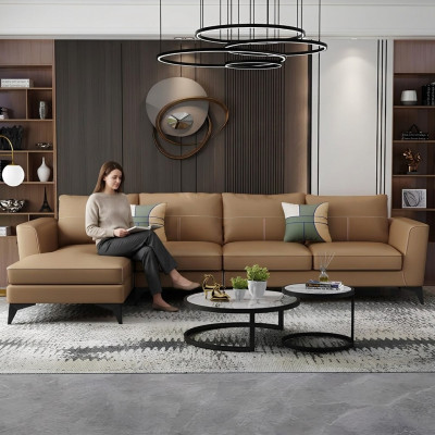 Design corner sofa L-shaped modern sofas leather sofa couch seating lounge sofa