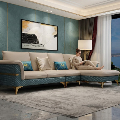 Design corner sofa L-shape modern sofas leather sofa couch living landscape modern sofa