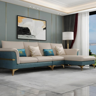 Design corner sofa L-shape modern sofas leather sofa couch living landscape modern sofa