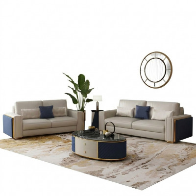 Sofa set 3+2+1 Design Modern Sofas Leather Sofa Couch Living Landscape Sofa Seat