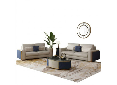 Sofa set 3+2+1 Design Modern Sofas Leather Sofa Couch Living Landscape Sofa Seat
