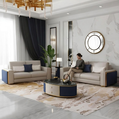 Sofa set 3+2+1 set coffee table design sofas leather sofa couch living landscape