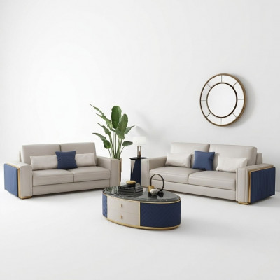 Sofa set 3+2+1 set coffee table design sofas leather sofa couch living landscape