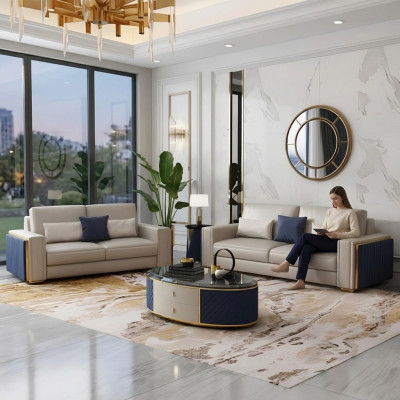 Modern sofas leather sofa couch living landscape sofa seating sofa set 3+2 design