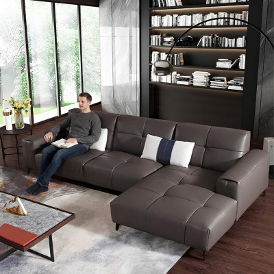 Design corner sectional L-shape modern sofas leather sofa couch seating living landscape