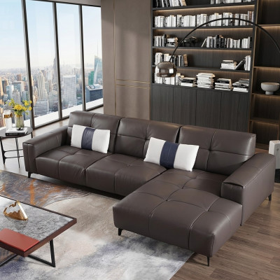Design corner sectional L-shape modern sofas leather sofa couch seating living landscape