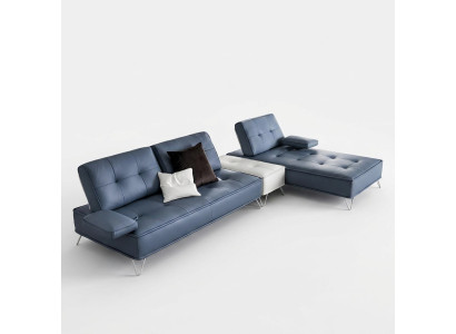 Living area couch upholstery textile fabric leather seating suite corner L-shape corner sofa