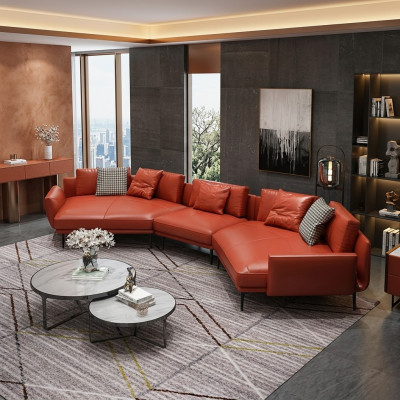 Noble U-Shape Corner Sofa Living Landscape Sofa Couch Upholstery Corner Set Leather Sofa