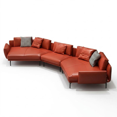 Noble U-Shape Corner Sofa Living Landscape Sofa Couch Upholstery Corner Set Leather Sofa