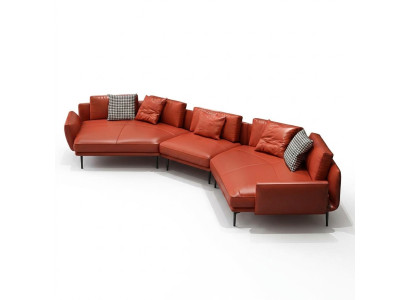 Noble U-Shape Corner Sofa Living Landscape Sofa Couch Upholstery Corner Set Leather Sofa