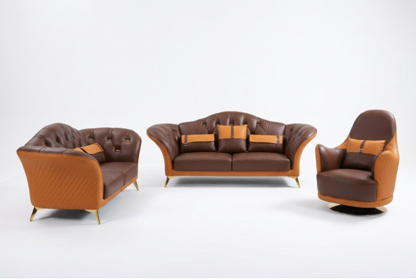 Sofa set 3+2+1 seater living room landscape sofa couch upholstery set leather sofa