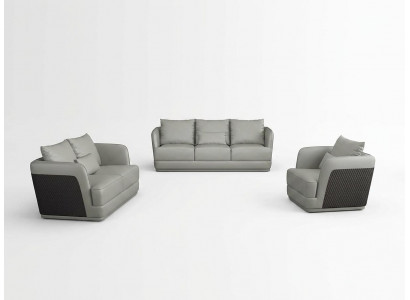 Sofa set 3+2 seater living room landscape sofa couch upholstery set leather sofa new
