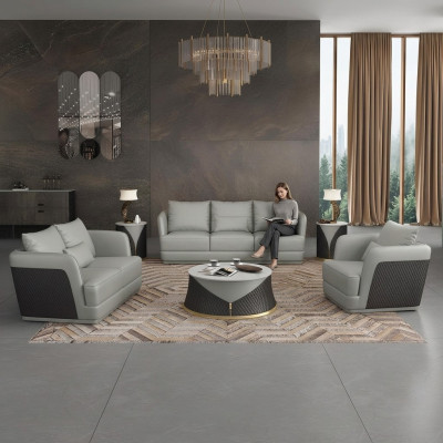 Three-seater design sofa couch upholstery sofa 3-seater leather sofa modern relax club