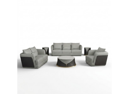 Three-seater design sofa couch upholstery sofa 3-seater leather sofa modern relax club