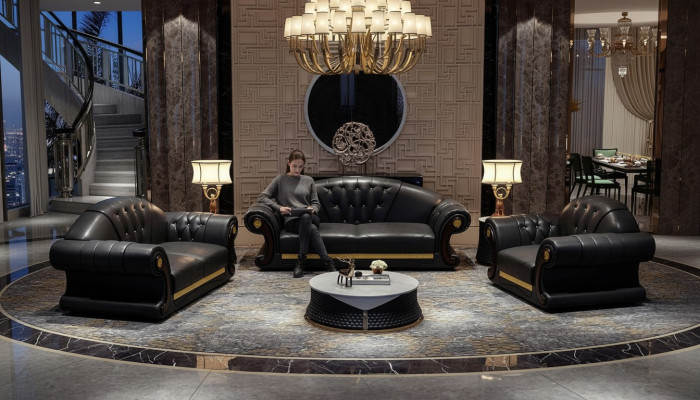 Sofa set 3+2+1 seater living landscape upholstered sofa couch ensemble sofas leather