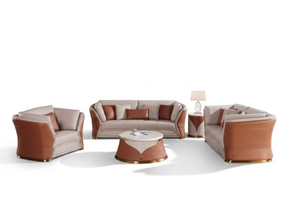 Living room sofa upholstered sofa set 3+2+1 seater side table coffee table