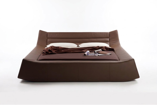 Bed Cushion Design Luxury Double Hotel Beds Sleep Room Leather Fabric Modern
