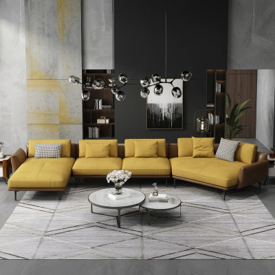 Corner sofa L-shape living landscape sofa couch upholstery corner suite leather sofas new