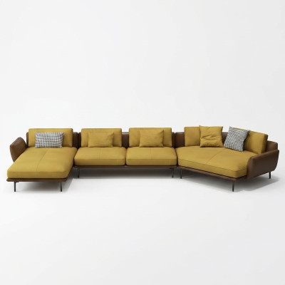 Corner sofa L-shape living landscape sofa couch upholstery corner suite leather sofas new