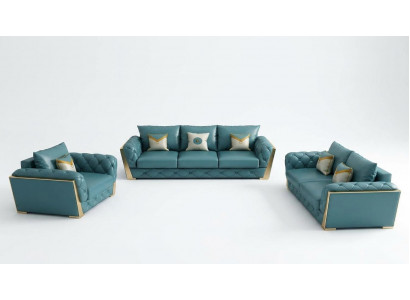 Sofa set 3+2+1 seater living landscape couch sofa upholstery set sofas leather