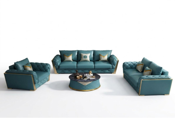 Sofa set 3+2 seater living room landscape sofa couch upholstery suite sofas leather