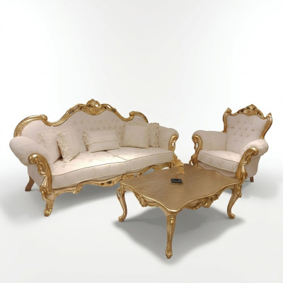 Sofa 3+3 Seater Chesterfield Luxury Sofa 2-piece Sofa Set Classic Furniture New