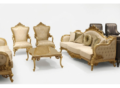 Sofa set 3311 seater coffee table classic textile complete couch upholstery new