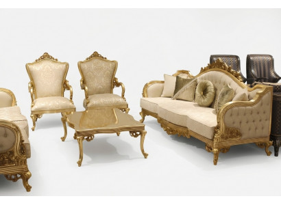 Sofa set 3311 seater coffee table classic textile complete couch upholstery new