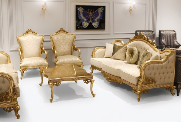 Designer sofa set 3+1 seater couch set textile complete living room set new