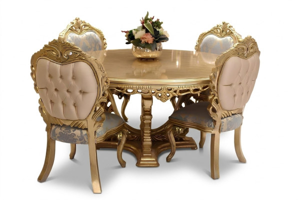 Designer Complete 4x Chair Set Dining Room Designer Wood Chair Suite Set New