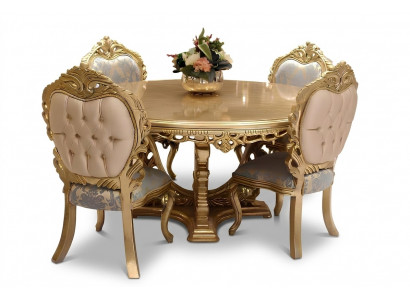 Designer Complete 4x Chair Set Dining Room Designer Wood Chair Suite Set New