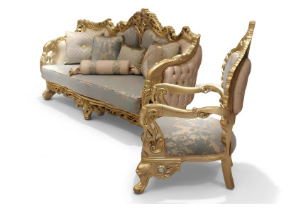 Classic sofa set 3+3+1 seater Chesterfield relax armchair furniture sofa new