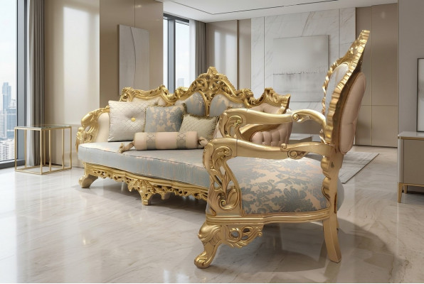Sofa set 3+1 seater armchair Chesterfield suite relax armchair furniture