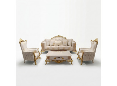 Sofa set 3311 seater sofa living room set Chesterfield armchair fabric new