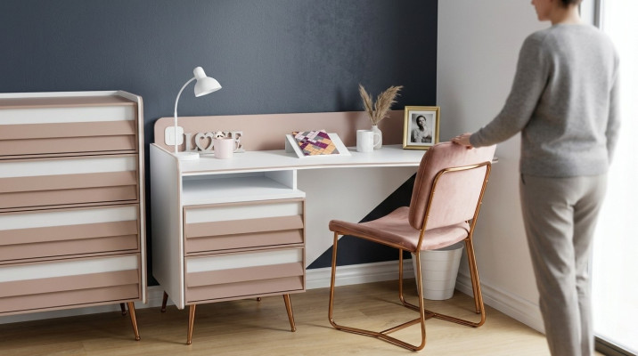 Desk modern desk wood youth kids room design furniture new
