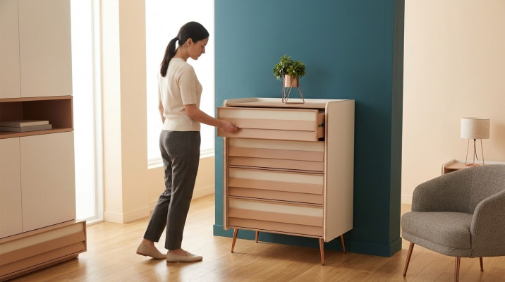 Modern dresser with 2 drawers furniture designer room children's room new