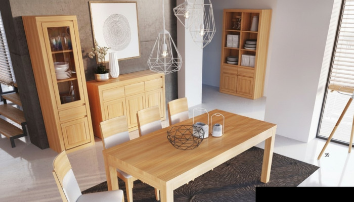 Living room suite group 8-piece set sideboard 4 armchairs display cabinet new