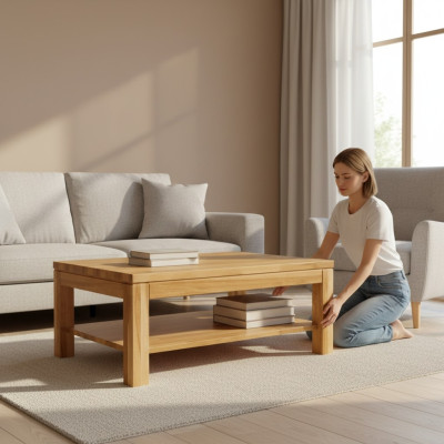 Coffee table wooden table solid wood coffee tables tabletop side table table 100x70