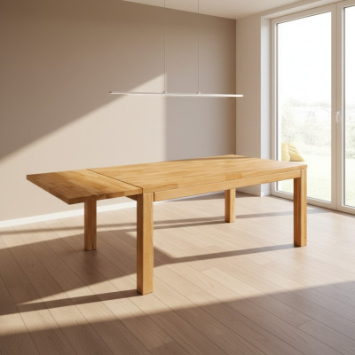 Table Dining Table Massive Furniture Dining Room 160x90cm Real Wood Solid Wood New Tables