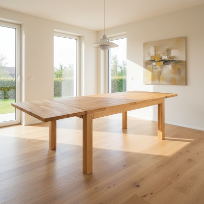 Dining table solid furniture dining room 140x90cm real wood solid wood new tables