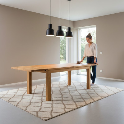 Dining table solid furniture dining room table 160x90cm real wood solid wood new tables