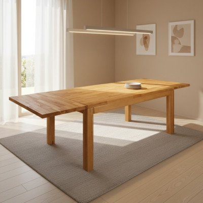 Dining table solid furniture dining room table 160x90cm real wood solid wood new tables
