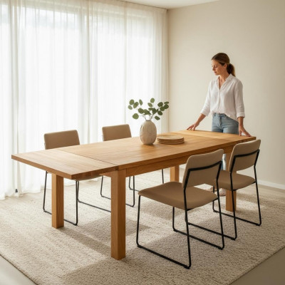 Dining table beech conference table wooden table tables table solid furniture dining room new