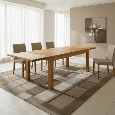 Dining table, solid tables, furniture, dining room table 160x90 cm, real wood, solid wood, new
