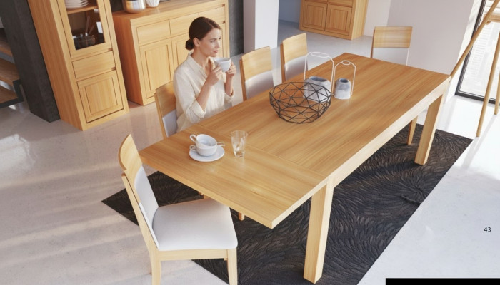 Handcrafted beech wood table dining table conference table meeting table
