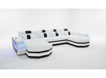 Leather Sofa Modern Upholstery Leather Living Landscape Design Corner Sofa Couch White