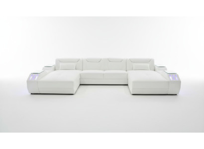 Leather corner sofa U-shaped sofa modern sofa corner sofa soft living area design