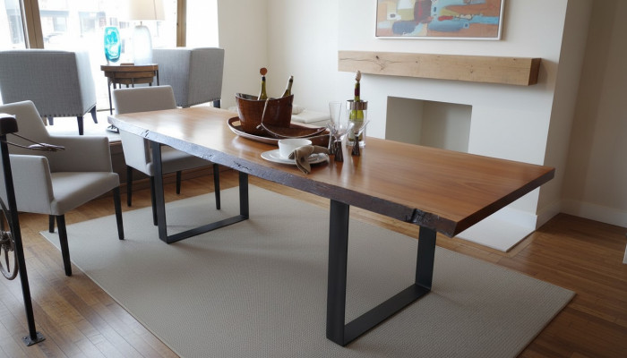 Contemporary Table Dining Table Kitchen Table Handcrafted Contemporary