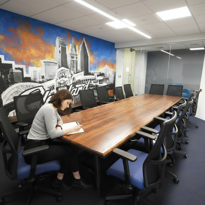 Conference meeting table genuine wood solid furniture tables dining table